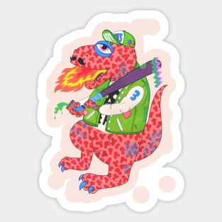 Teenage Rex Sticker